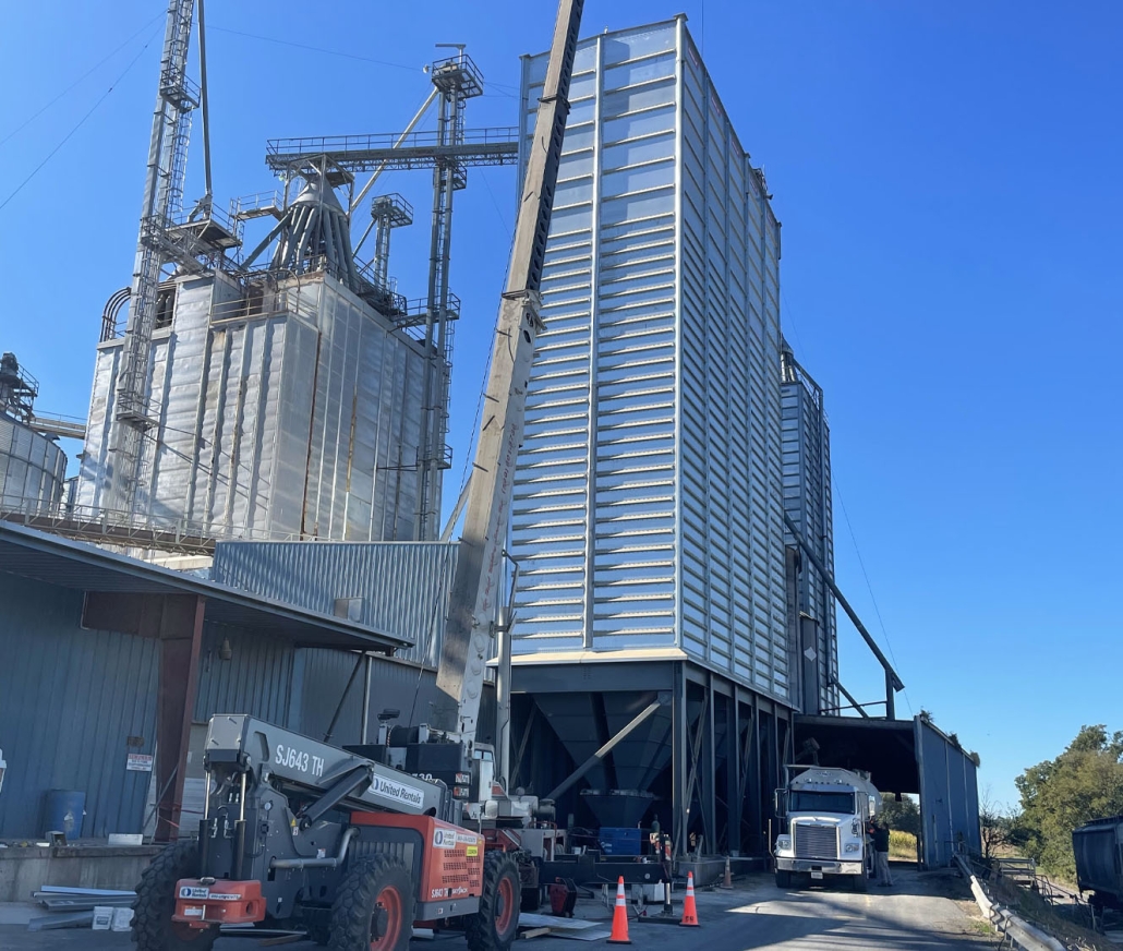 shot of silos after Lamco bins