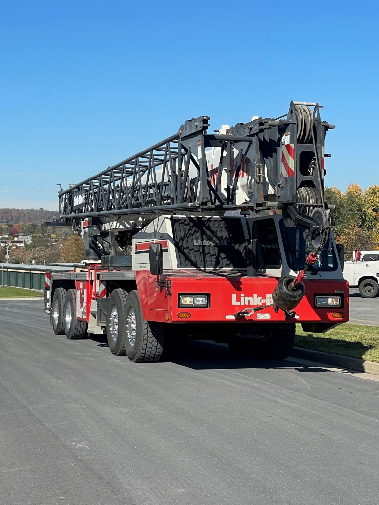 100-Ton Crane on road. 